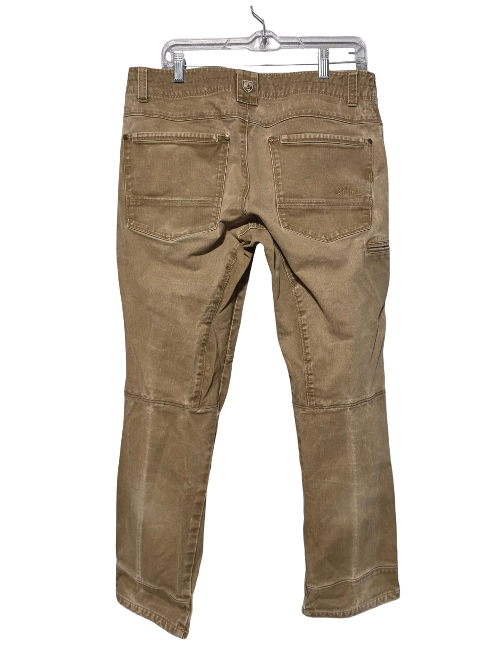 KÜHL Rydr Pants Mens 34x28 Tan Brown Canvas Workwear Gorpcore - Picture 5 of 11